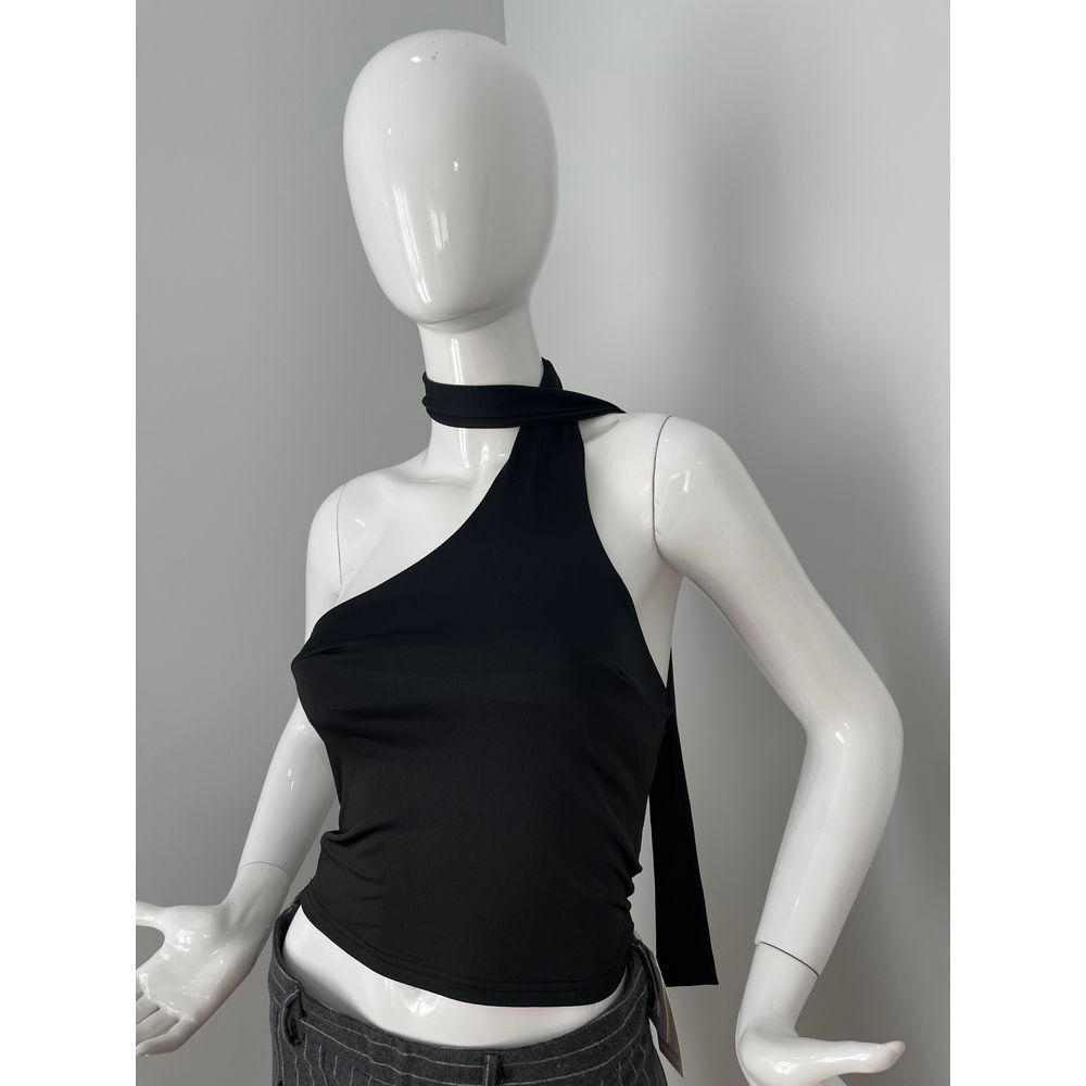 Commense Halter Neck Asymmetrical Top size S black - Picture 3 of 6